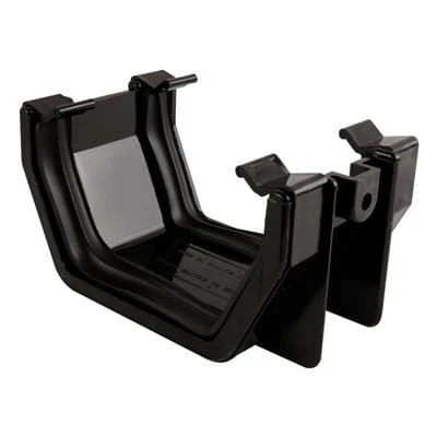 SQUARE LINE GUTTERING UNION BRACKET BLACK