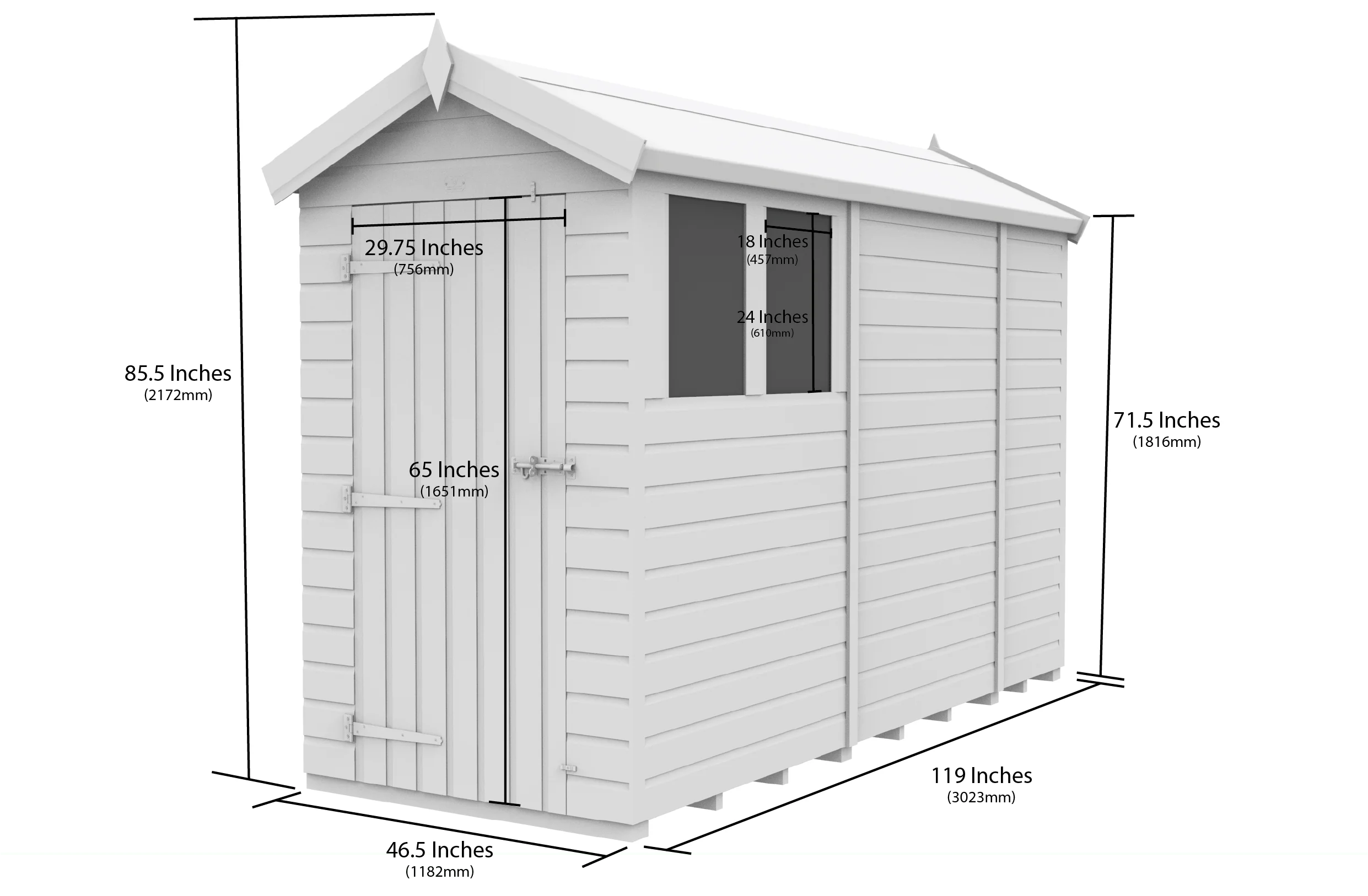 Apex Shed 4ft x 10ft - Image 5