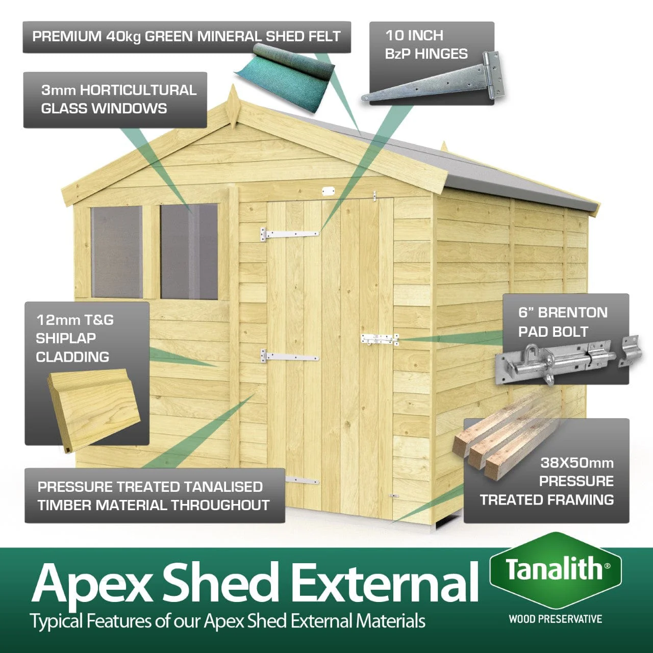 Apex Shed 6ft x 8ft - Image 10