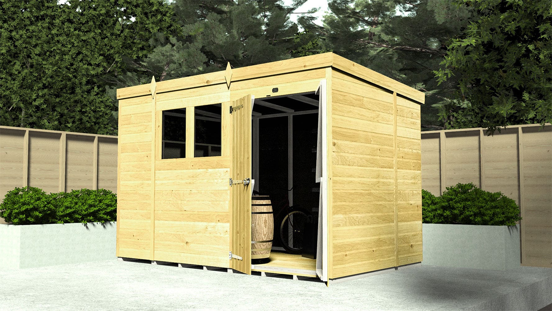Pent Shed 4ft x 10ft - Image 7